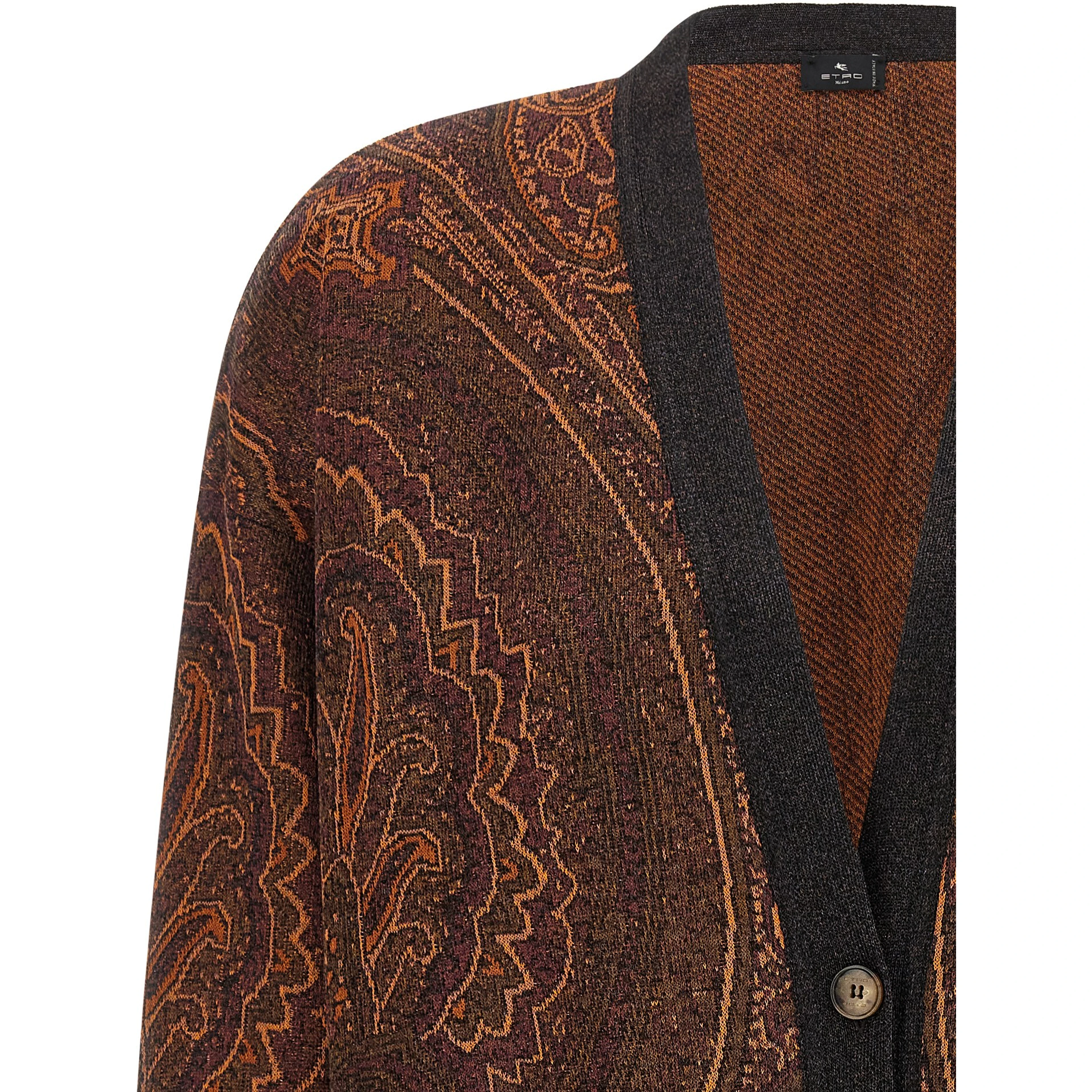 Brown Viscose Cardigan