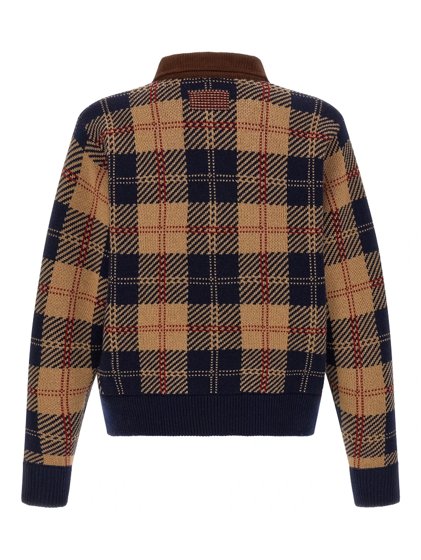 Multicolor Wool Bomber