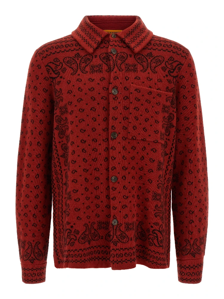 Red Cashmere Blouse