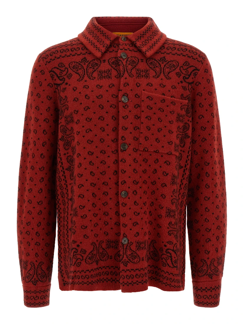 Red Cashmere Blouse