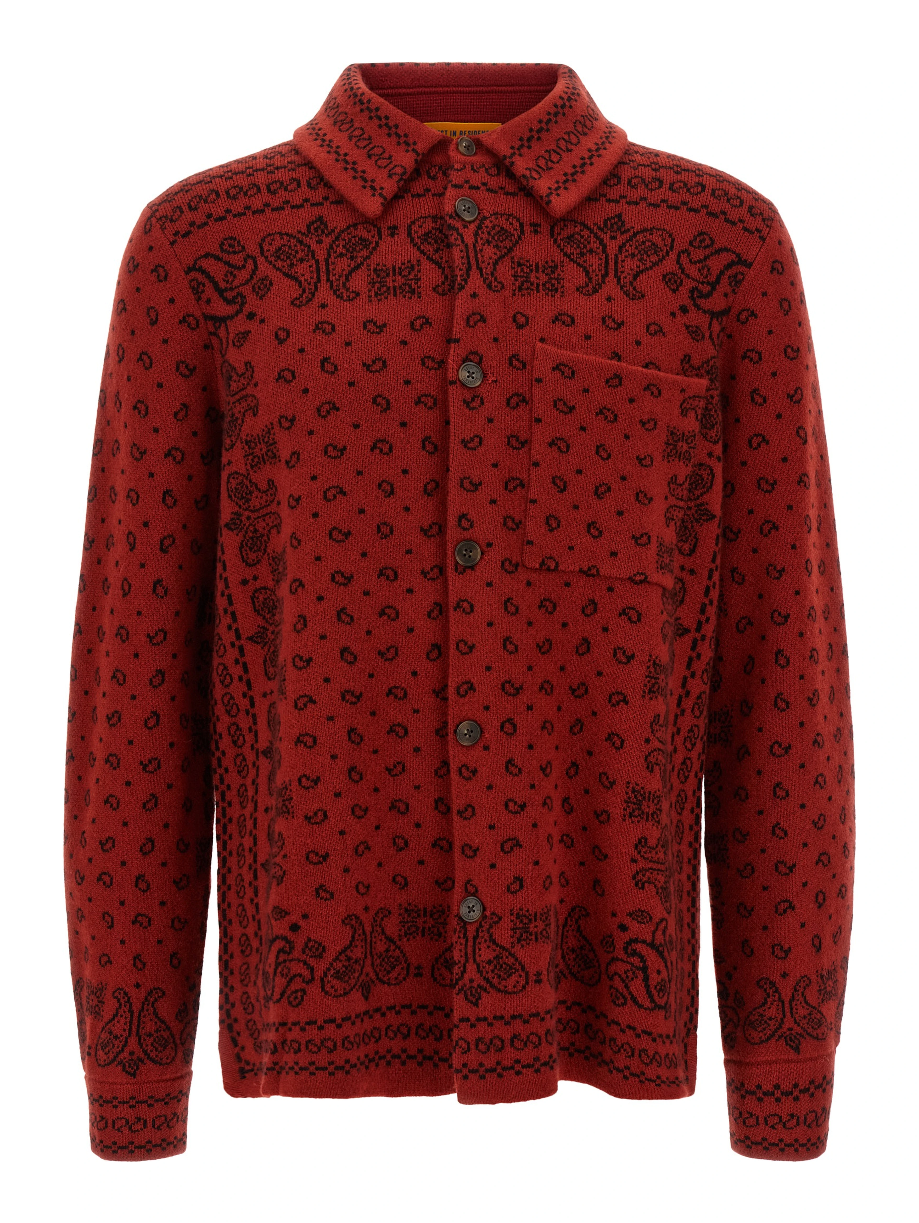 Red Cashmere Blouse
