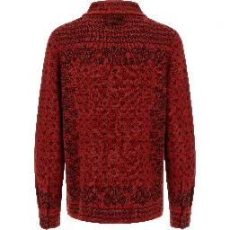 Red Cashmere Blouse