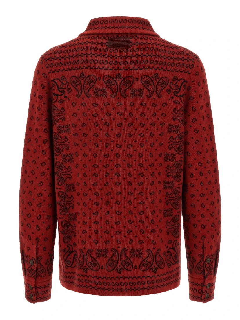 Red Cashmere Blouse