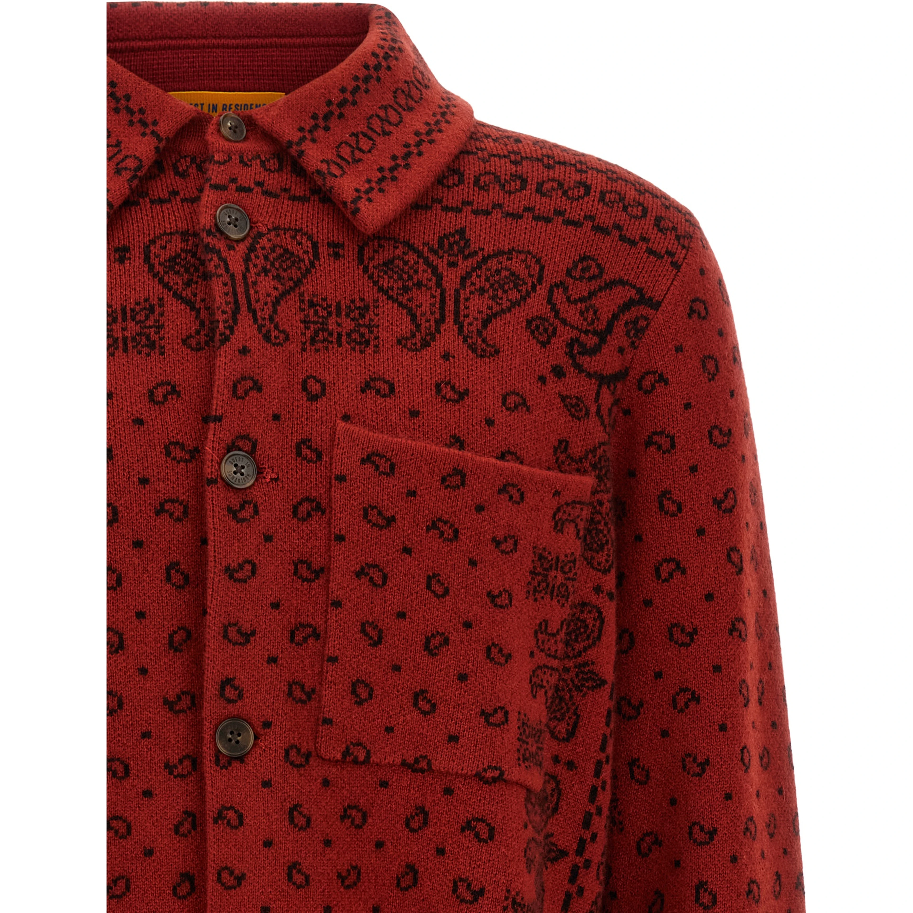 Red Cashmere Blouse