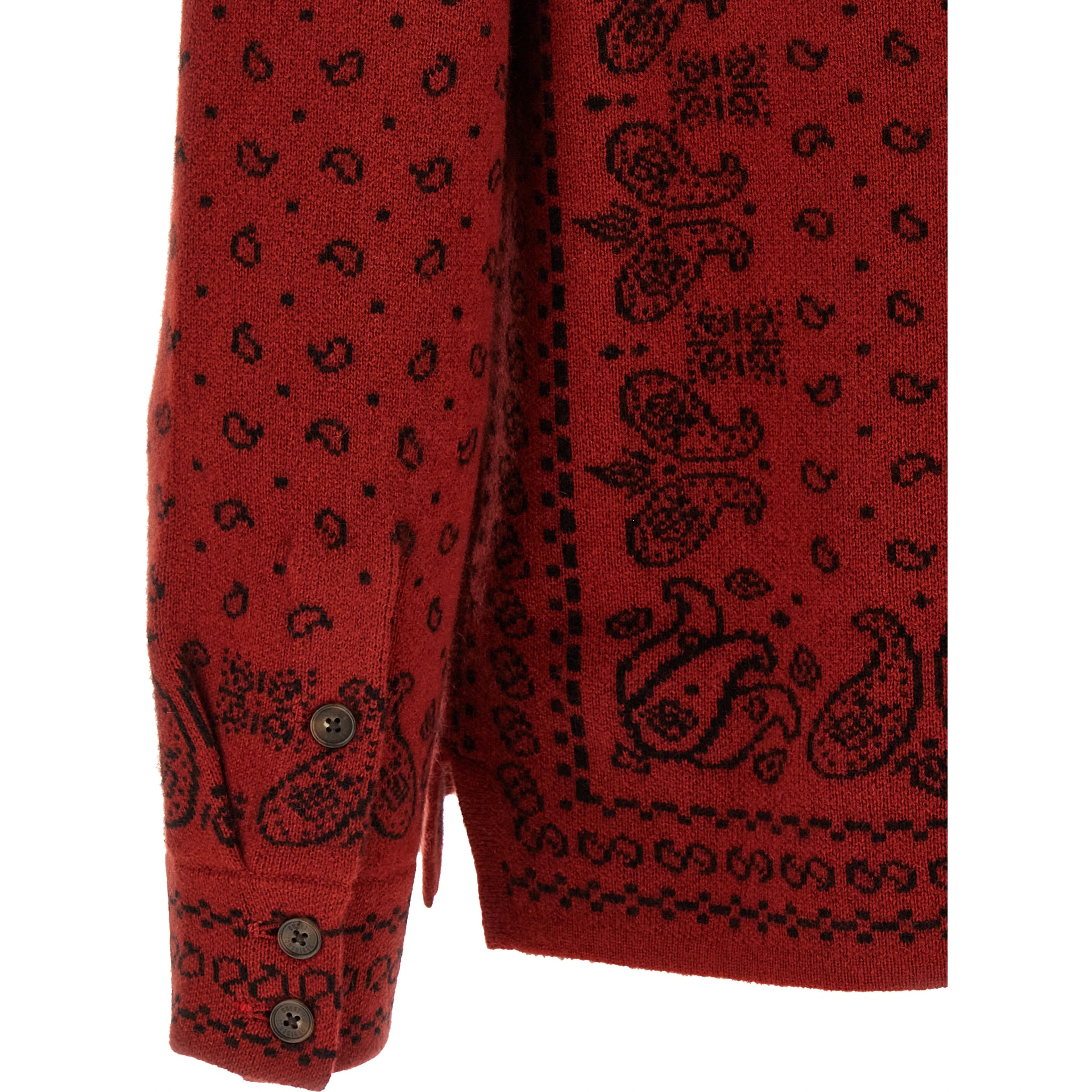 Red Cashmere Blouse