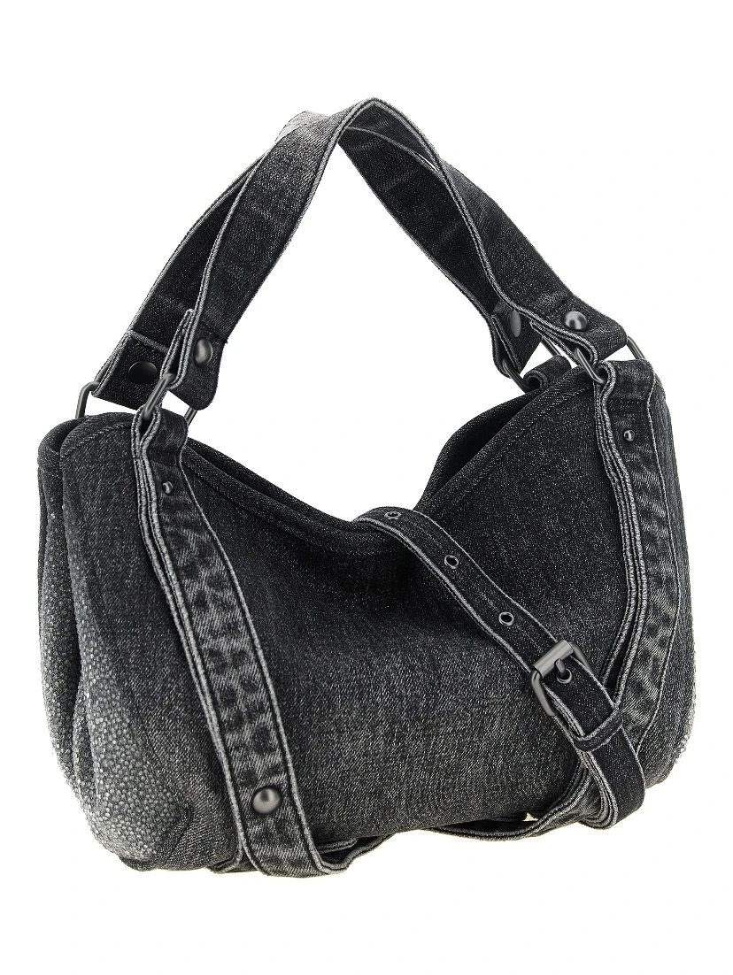 Black Cotton Handbag