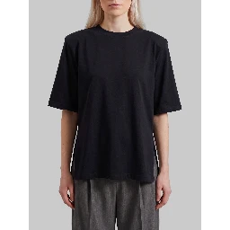 Black Anira padded T-shirt