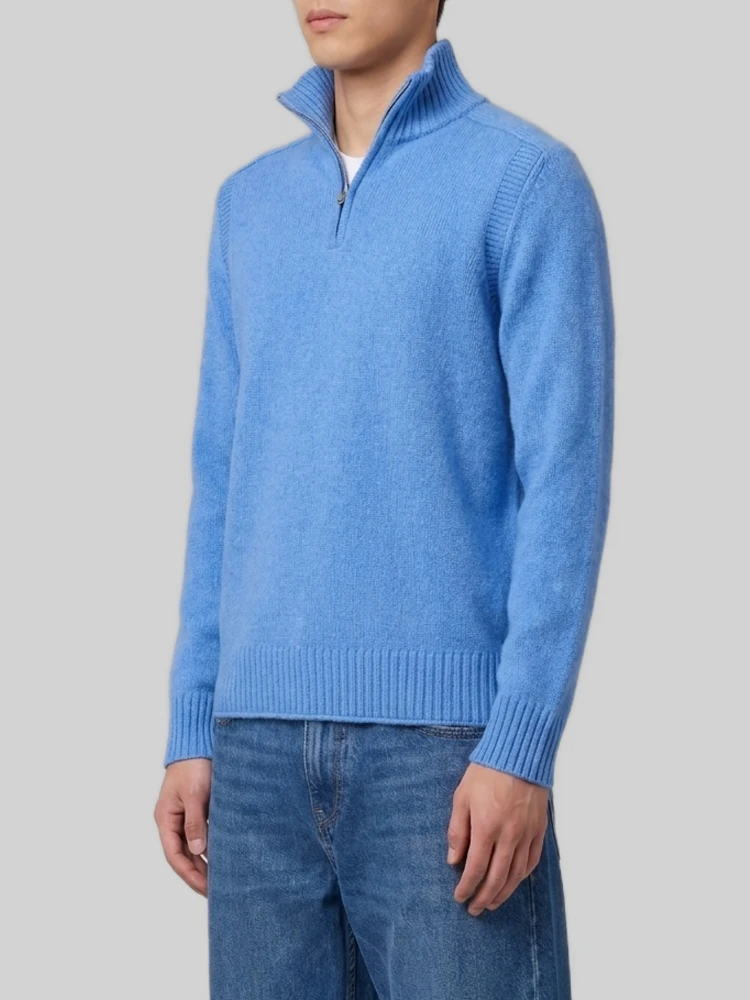 Delft blue half zip turtleneck alternative
