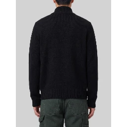 Black half zip turtleneck