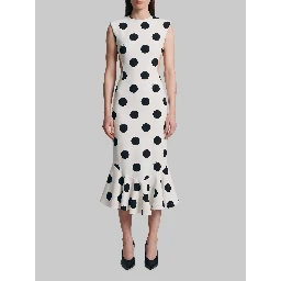 Palmier polka-dot midi dress
