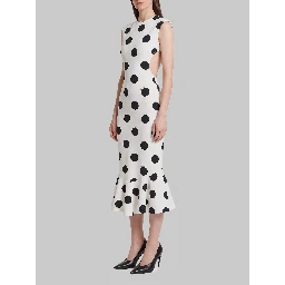 Palmier polka-dot midi dress