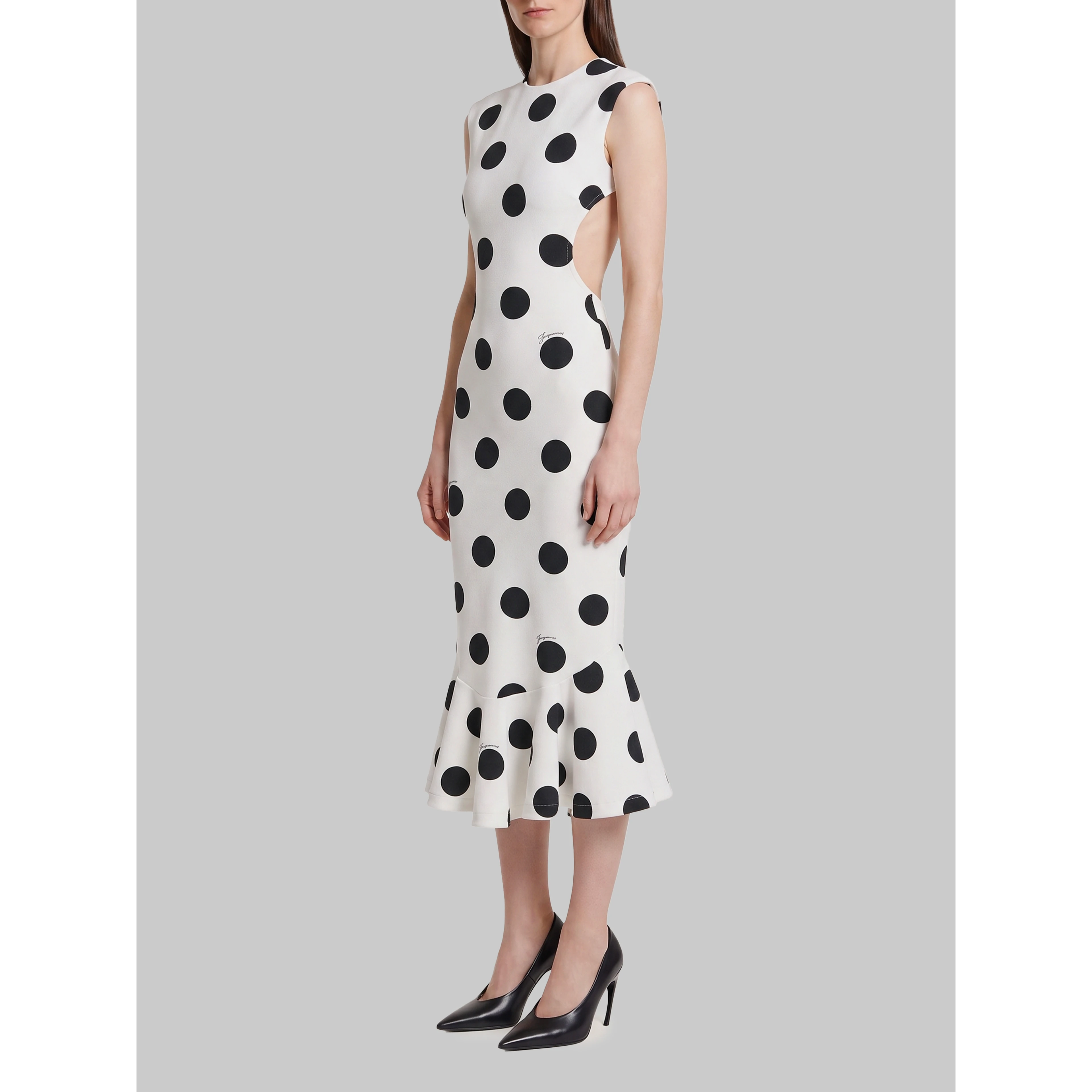 Palmier polka-dot midi dress