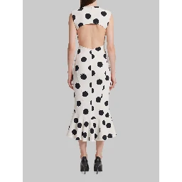 Palmier polka-dot midi dress