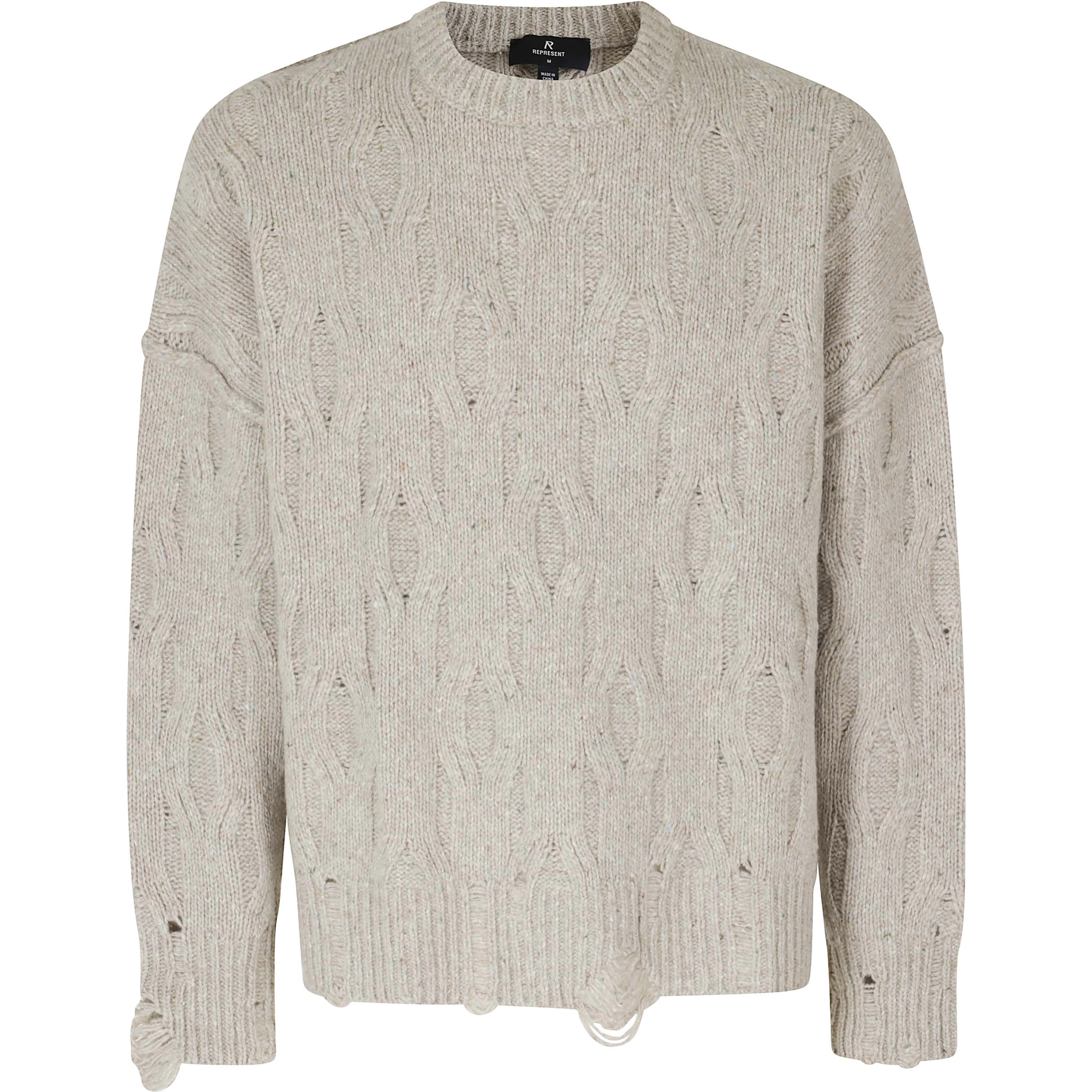 DISTRESS KNIT SWEATER