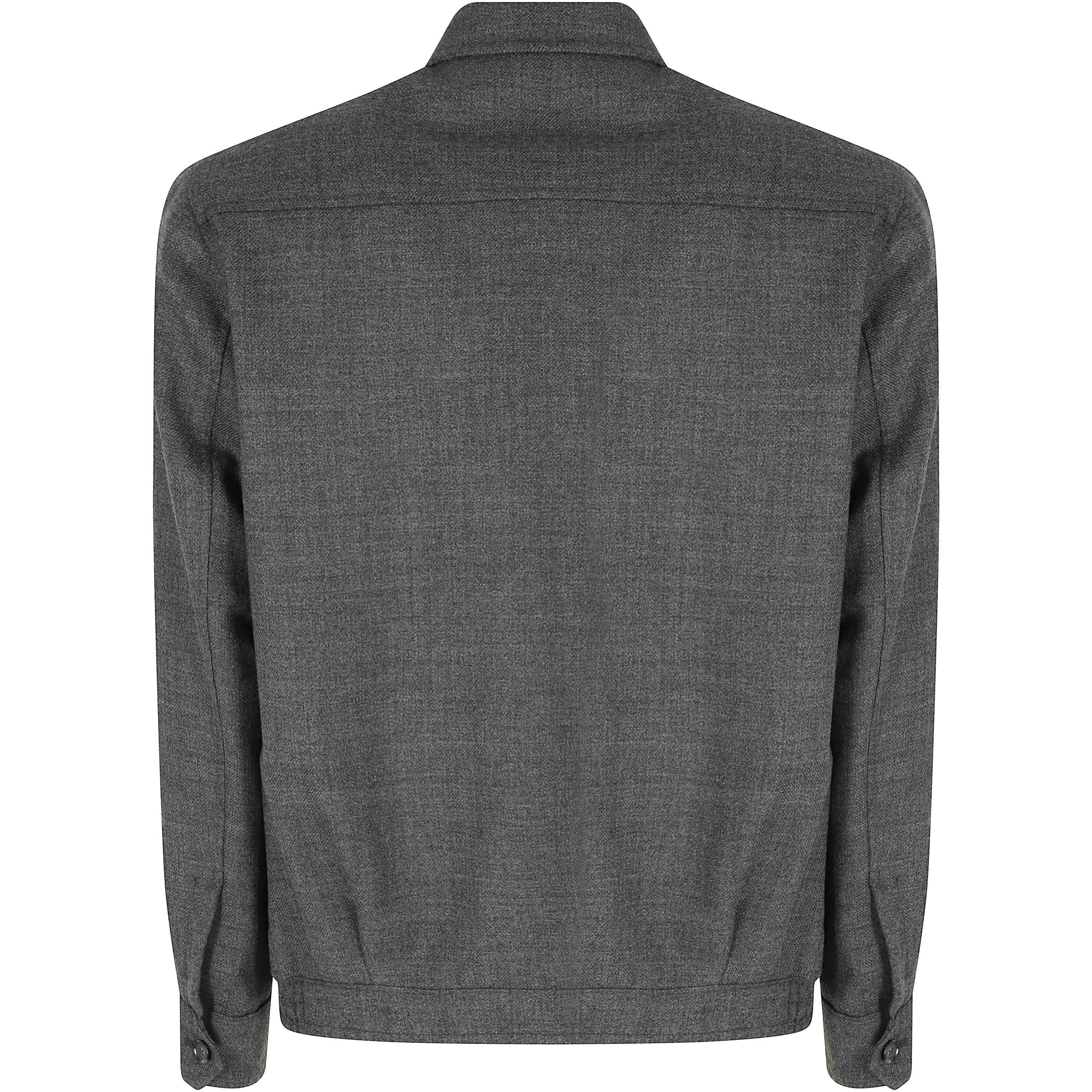 GIUBBOTTO ZIP COLLO CAMICIA LANA
