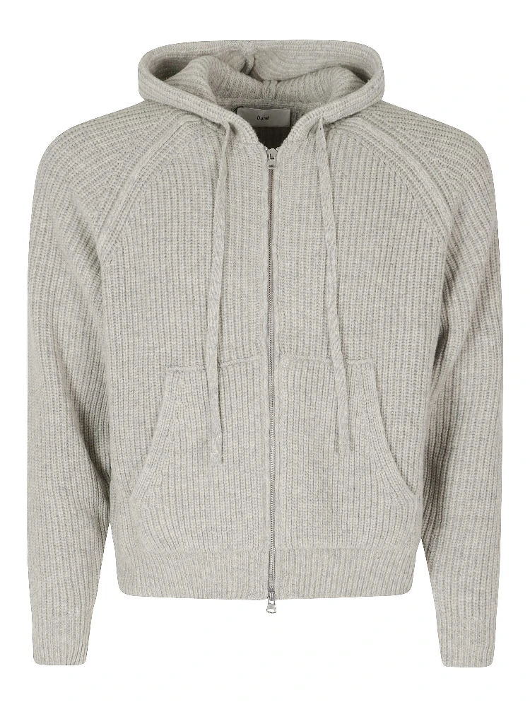 HOODED KNIT CARDIGAN
