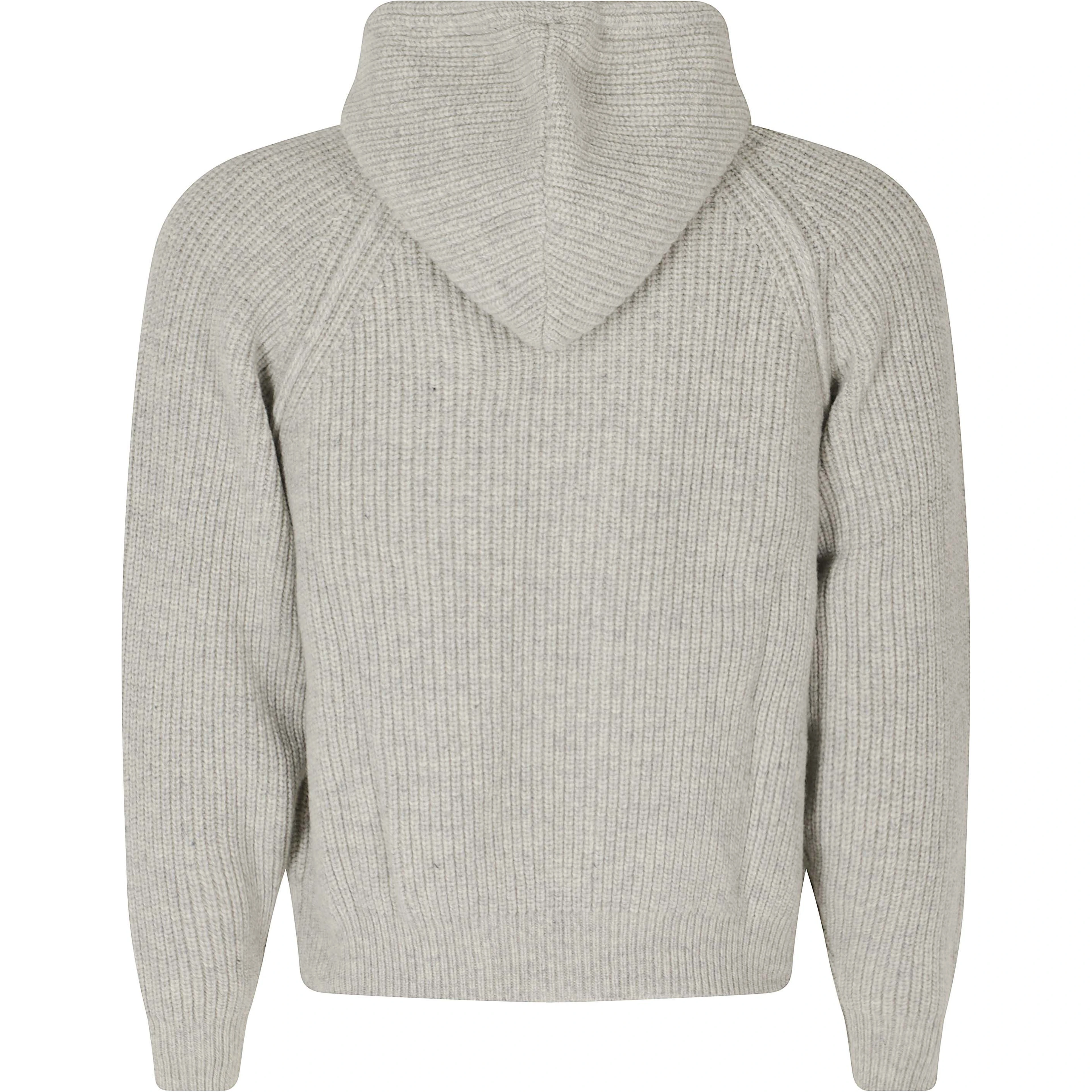 HOODED KNIT CARDIGAN