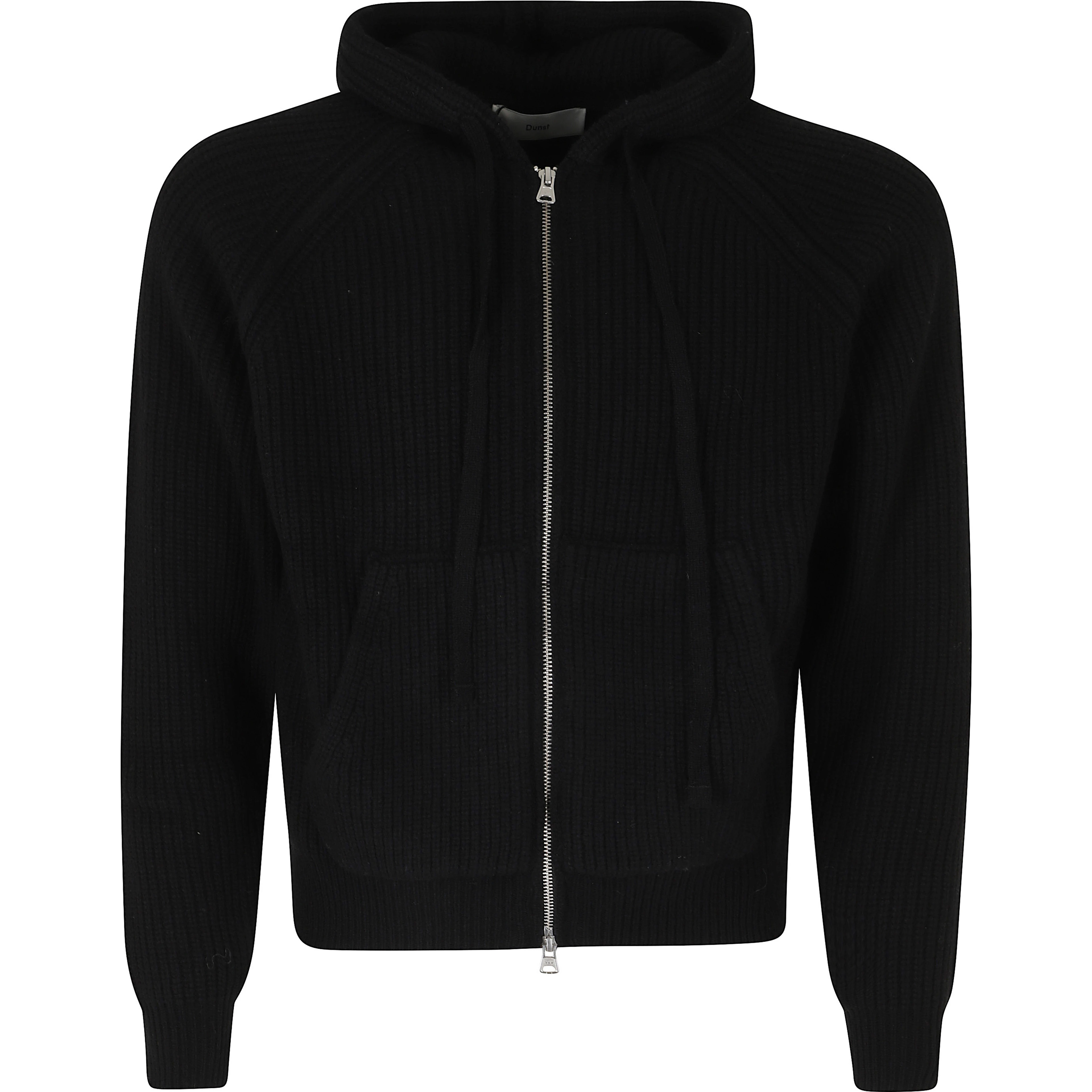 HOODED KNIT CARDIGAN