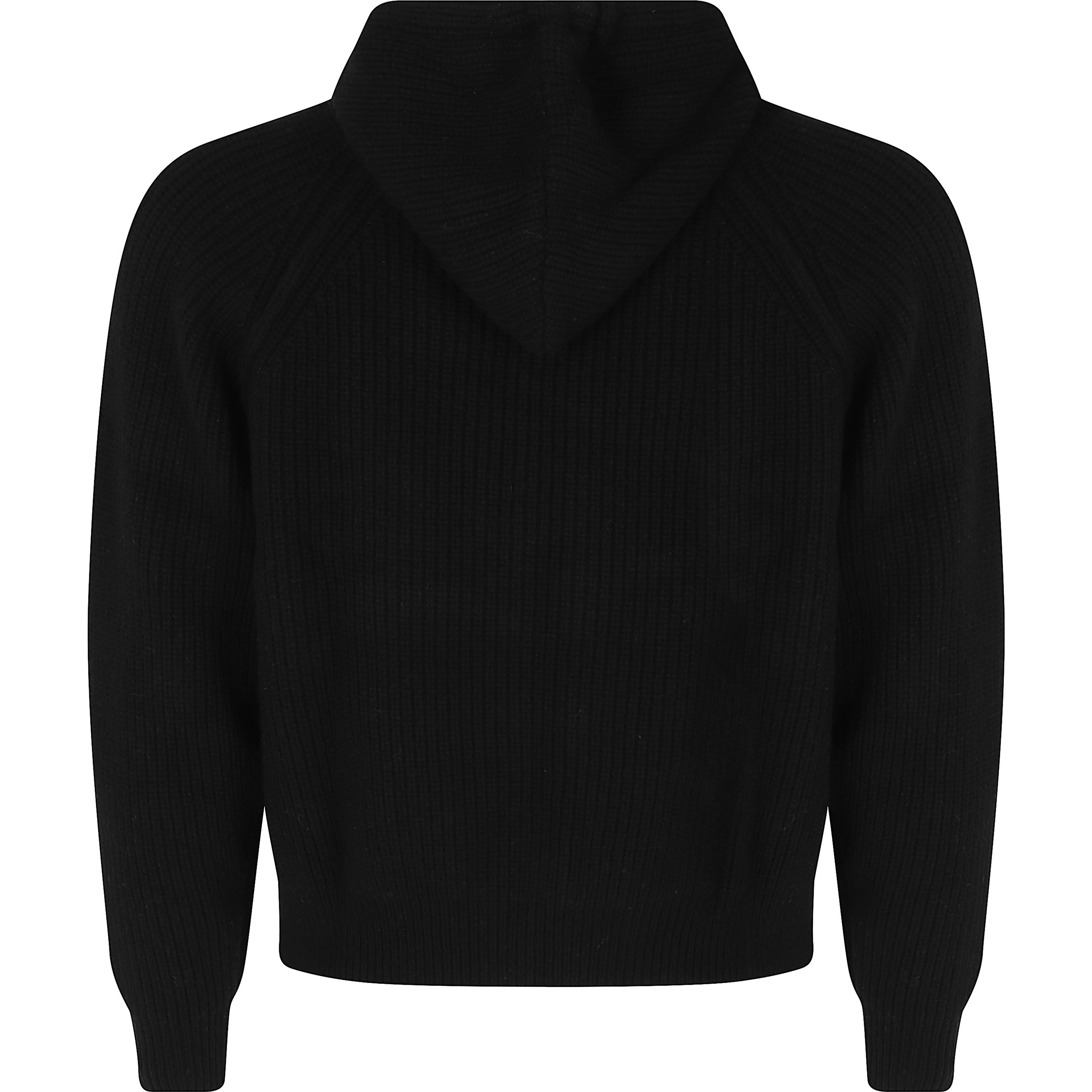 HOODED KNIT CARDIGAN