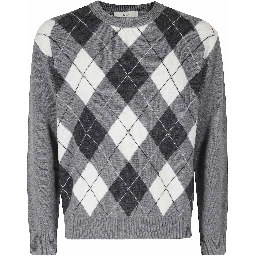 ARGYLE CREW NECK SWEATER