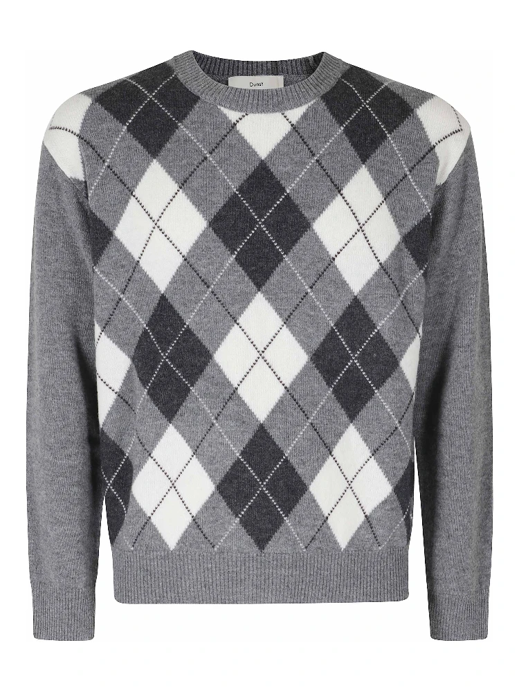 ARGYLE CREW NECK SWEATER