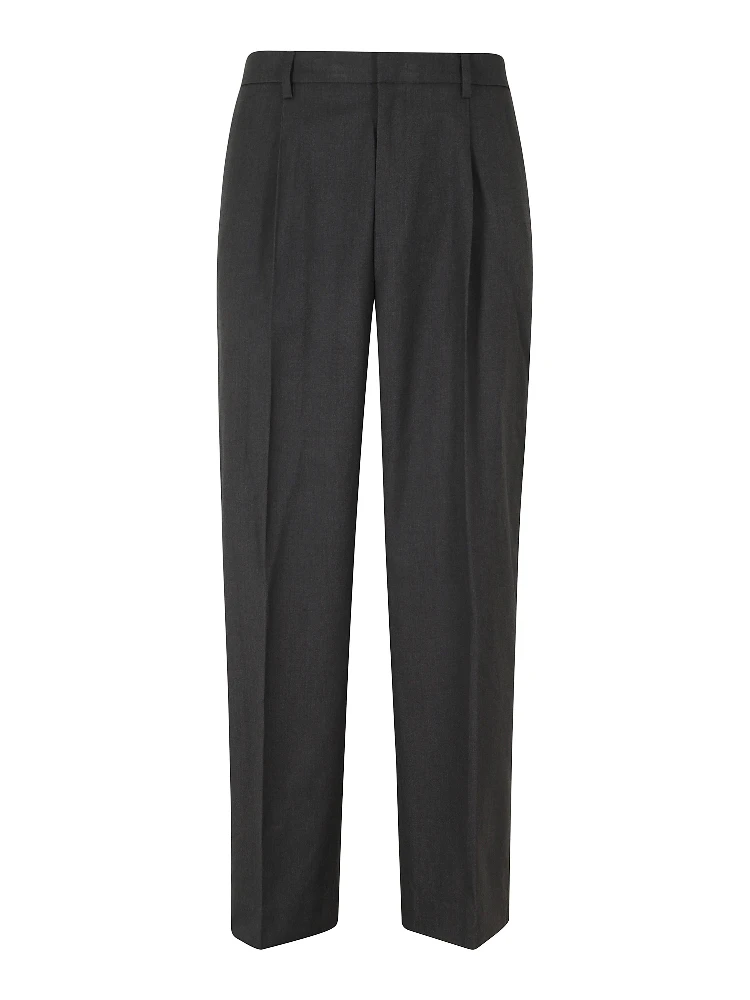 PLEATED SEMI WIDE SLACKS
