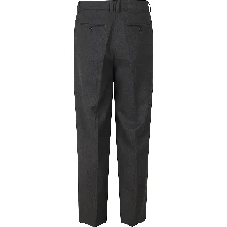 PLEATED SEMI WIDE SLACKS