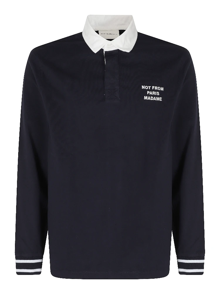 SLOGAN LONGSLEEVE POLO
