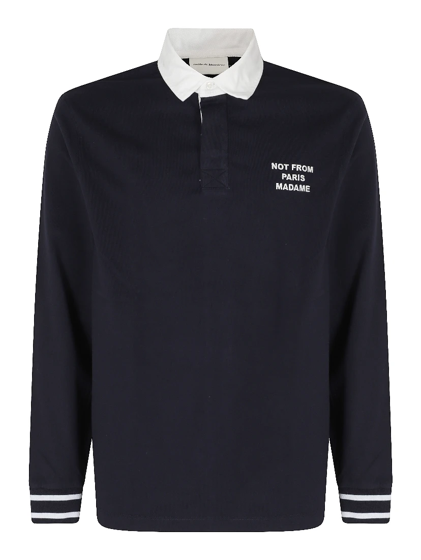 SLOGAN LONGSLEEVE POLO