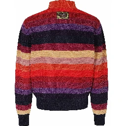 CHENILLE STRIPED LONG SLEEVE POLO HORSE PATCH
