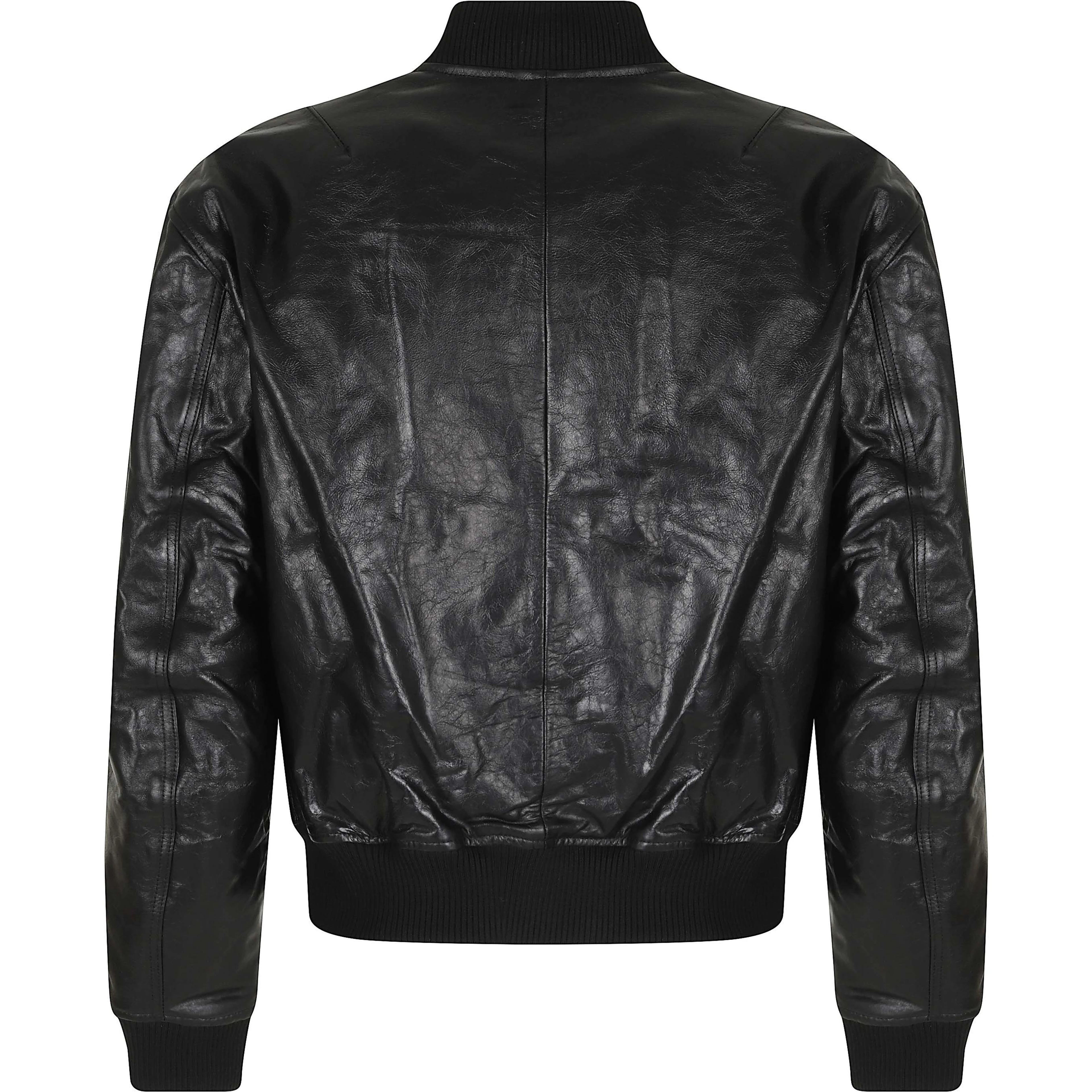LEATHER BOMBER JACKET