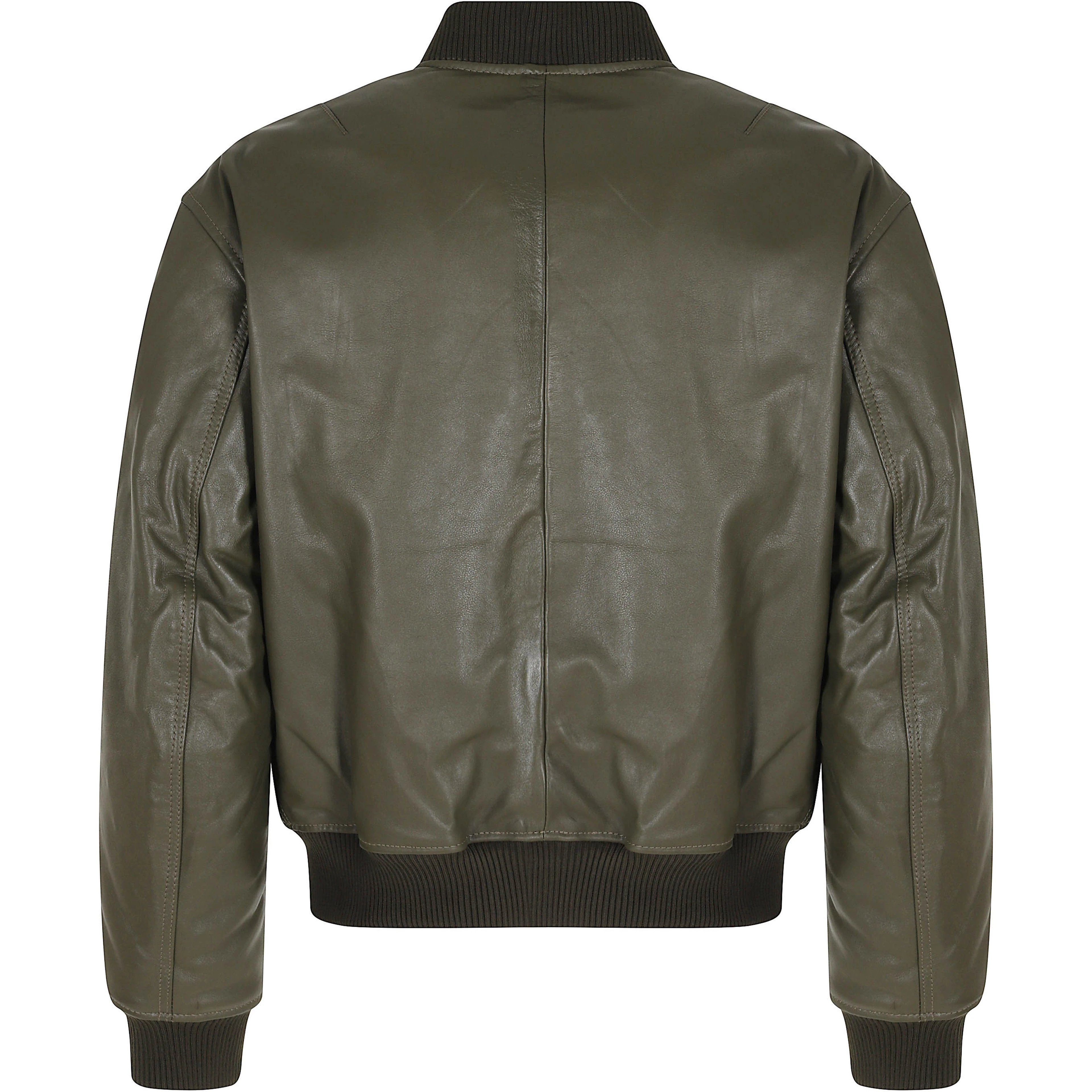 LEATHER BOMBER JACKET