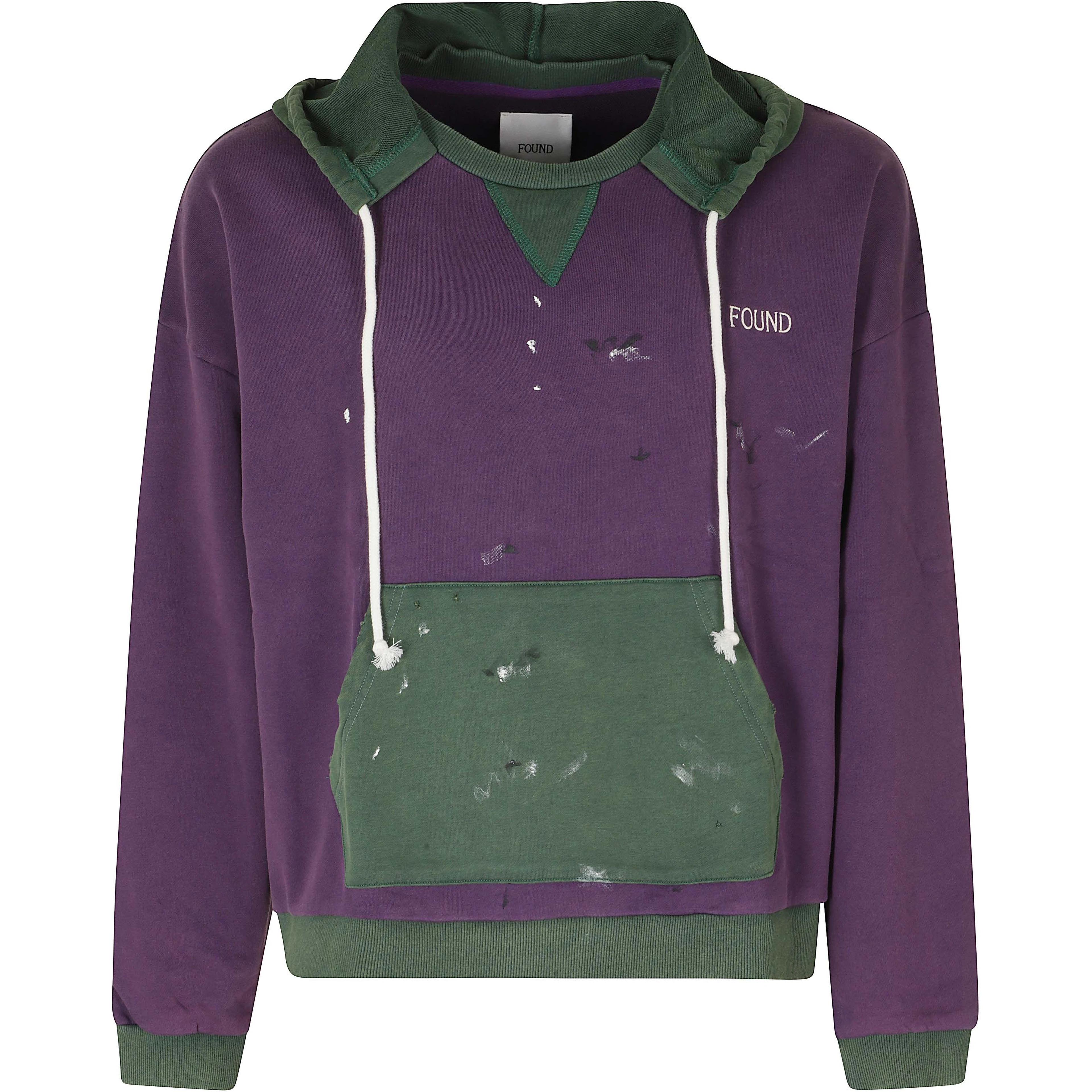 TWO TONE PAINTER HOODIE