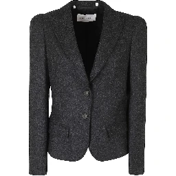 HIGH SHOULDER BLAZER WOOL