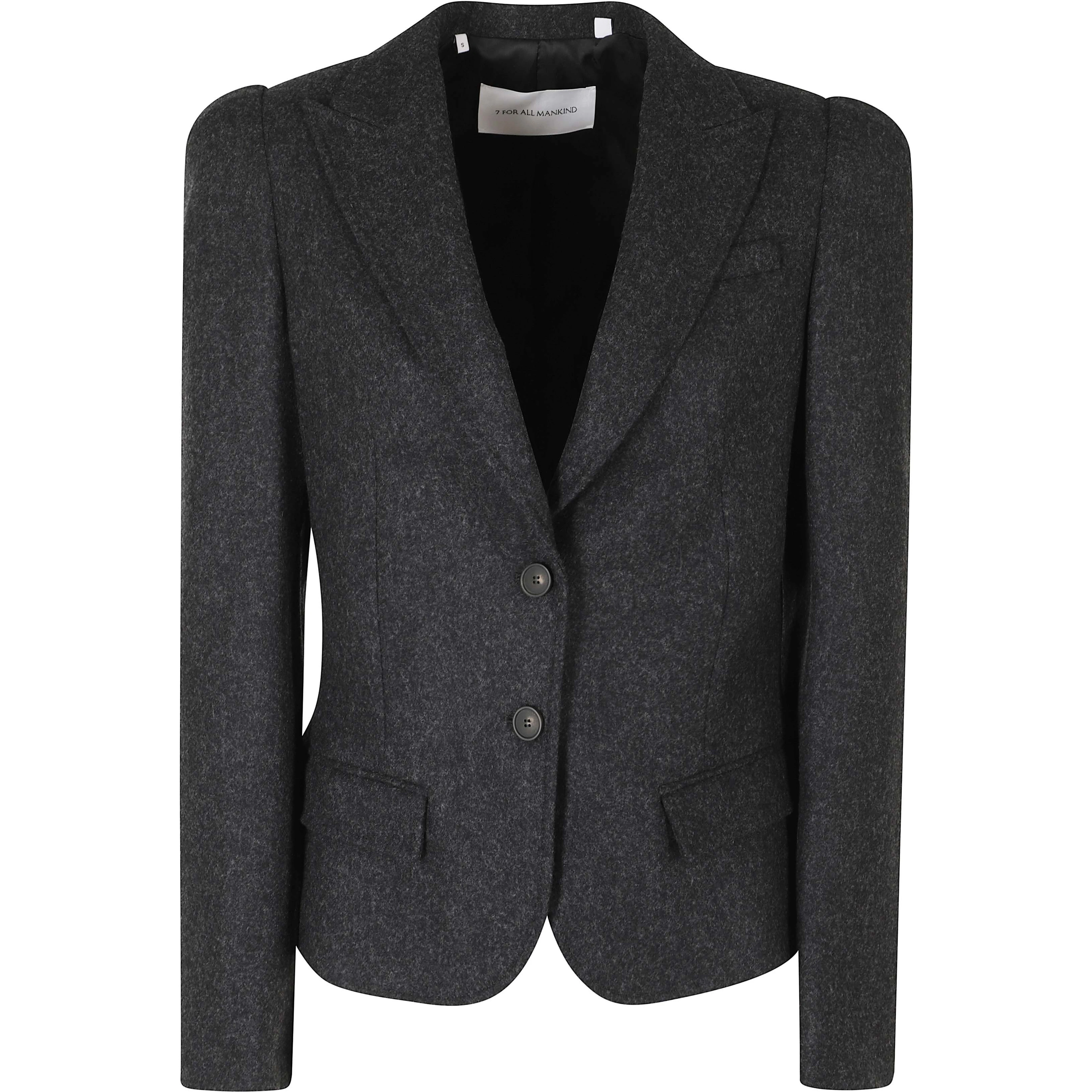 HIGH SHOULDER BLAZER WOOL