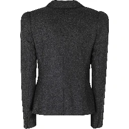 HIGH SHOULDER BLAZER WOOL