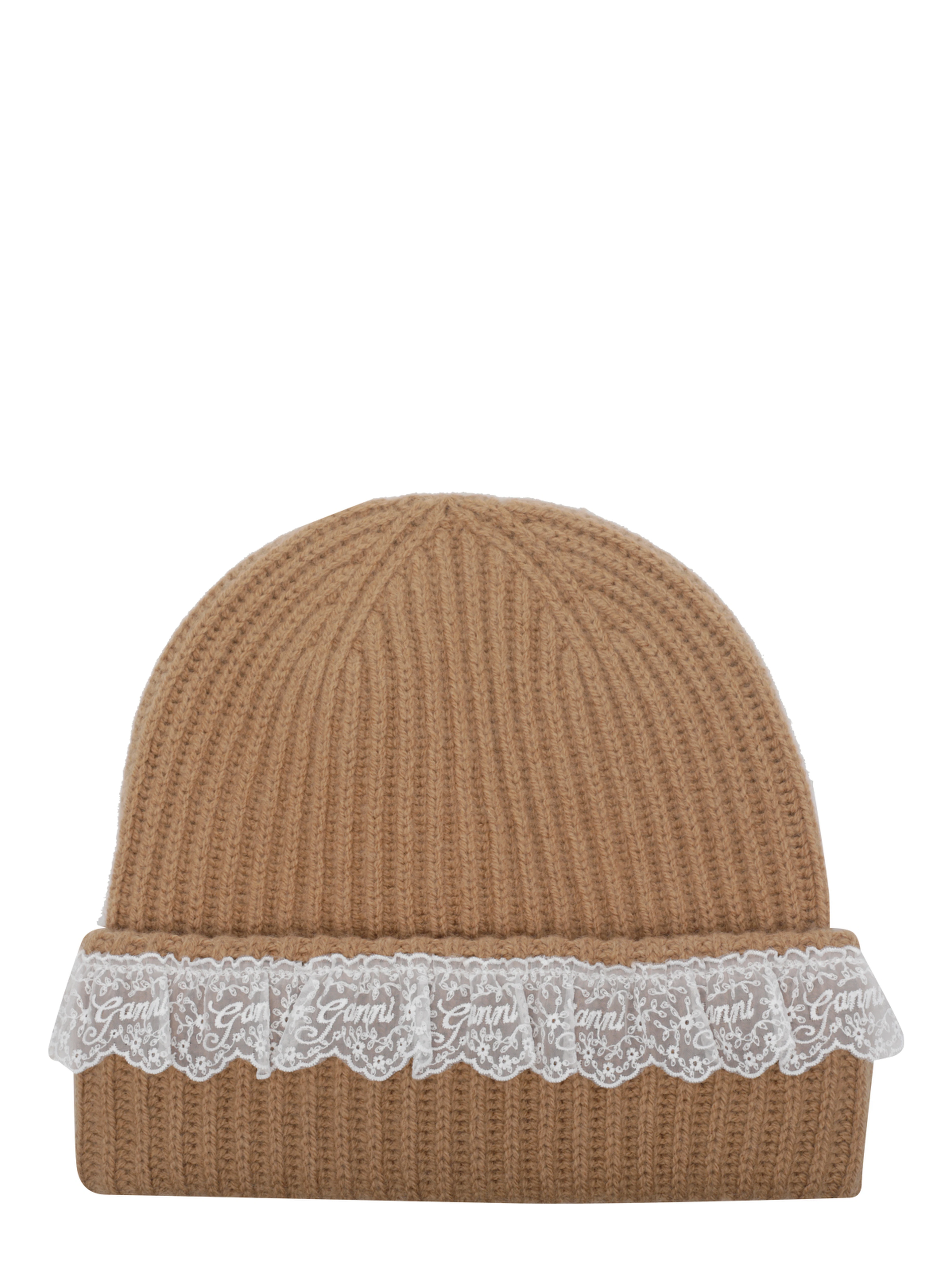 GANNI Hats Beige