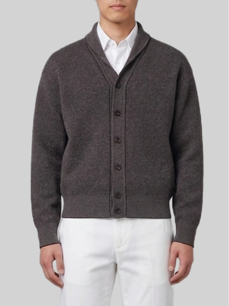 Pelota cardigan in wool and cashmere