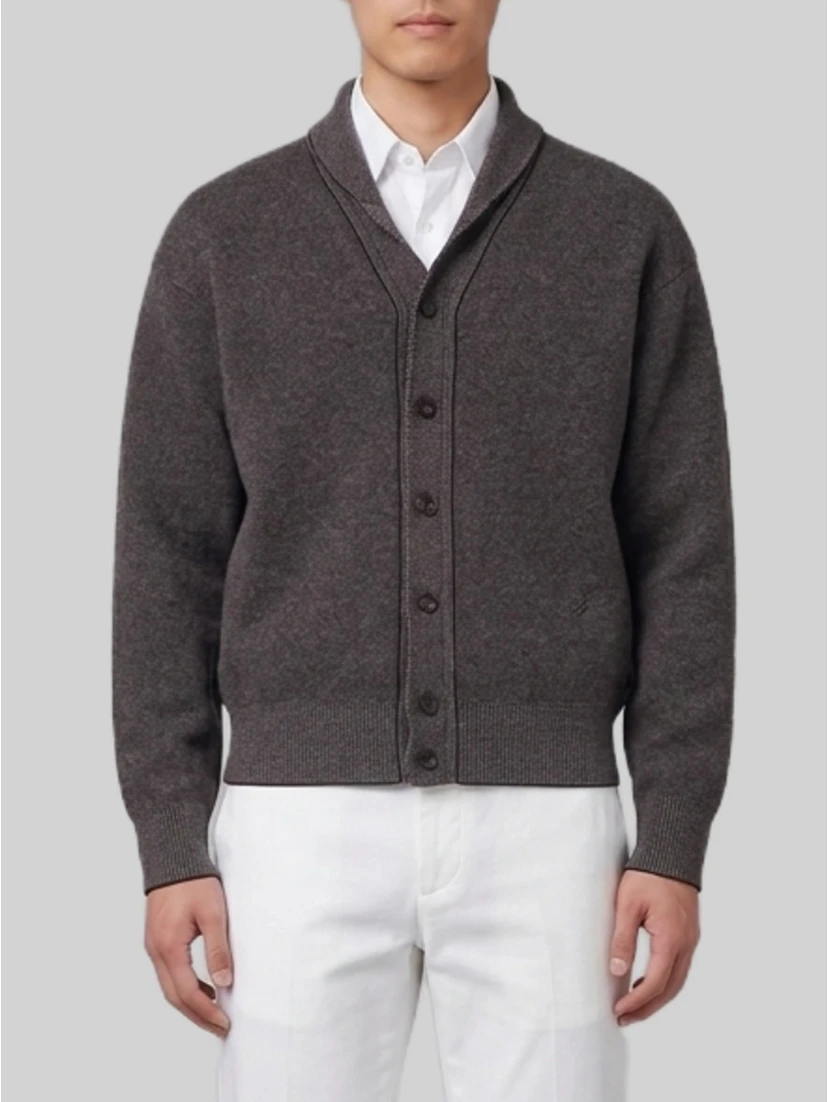 Pelota cardigan in wool and cashmere