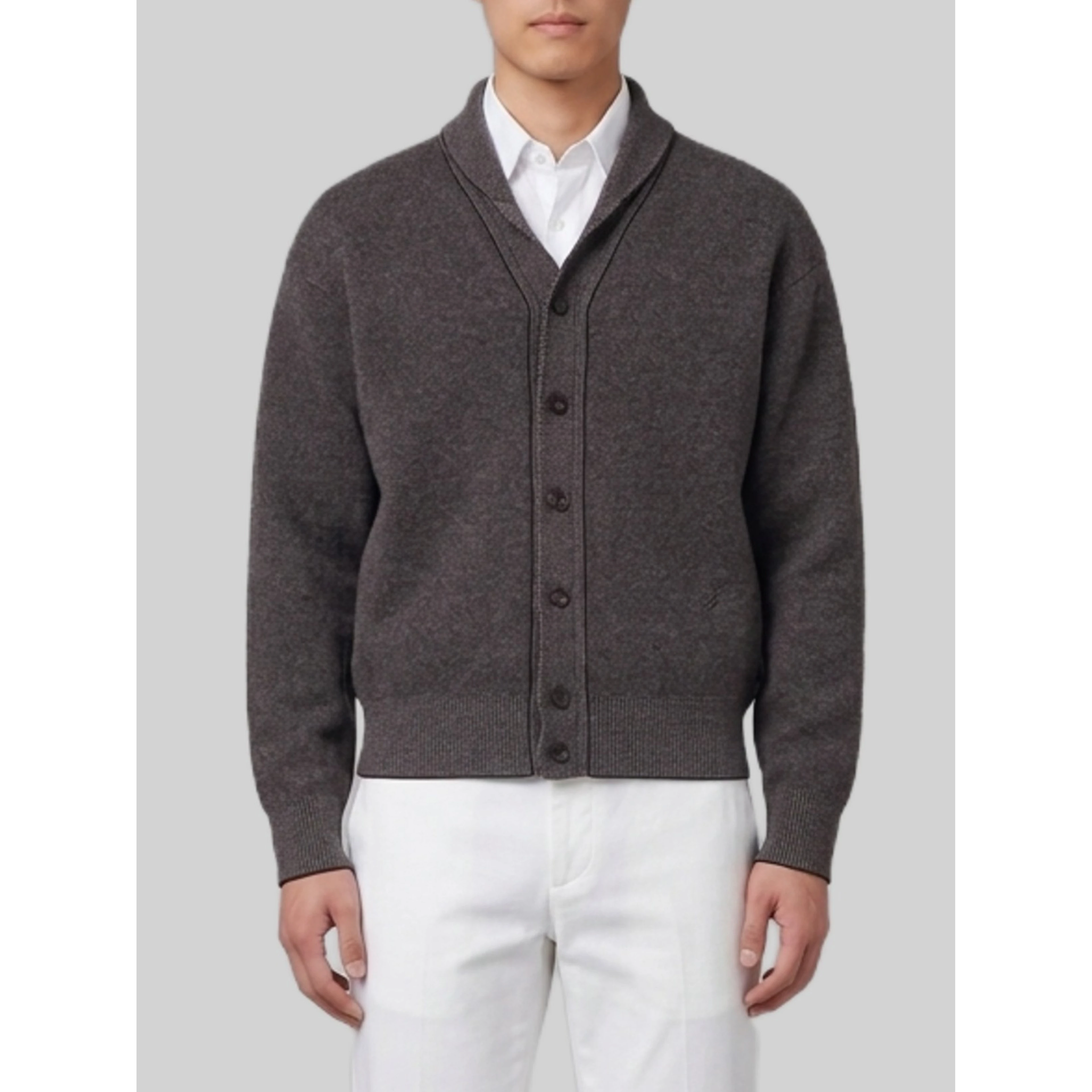Pelota cardigan in wool and cashmere
