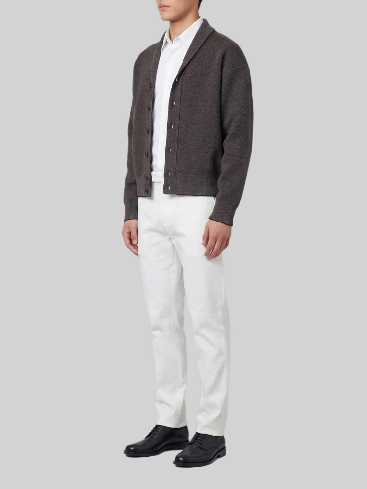 Pelota cardigan in wool and cashmere alternative