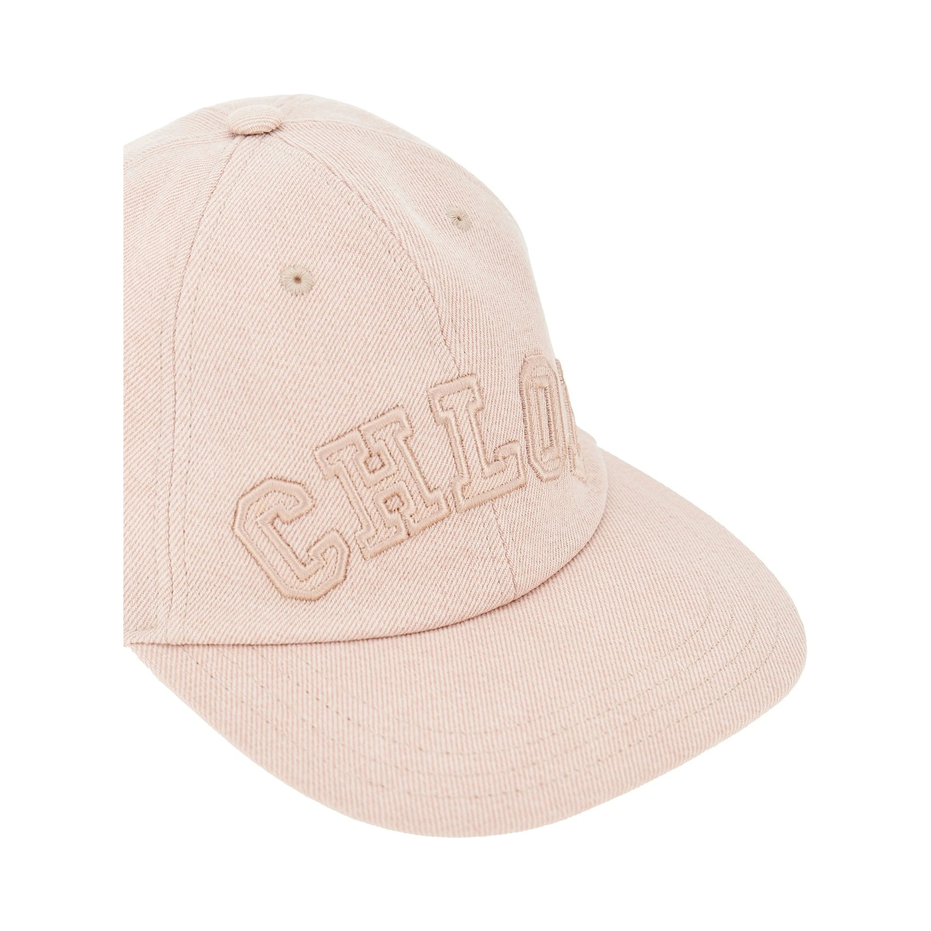 Logo embroidery denim baseball cap