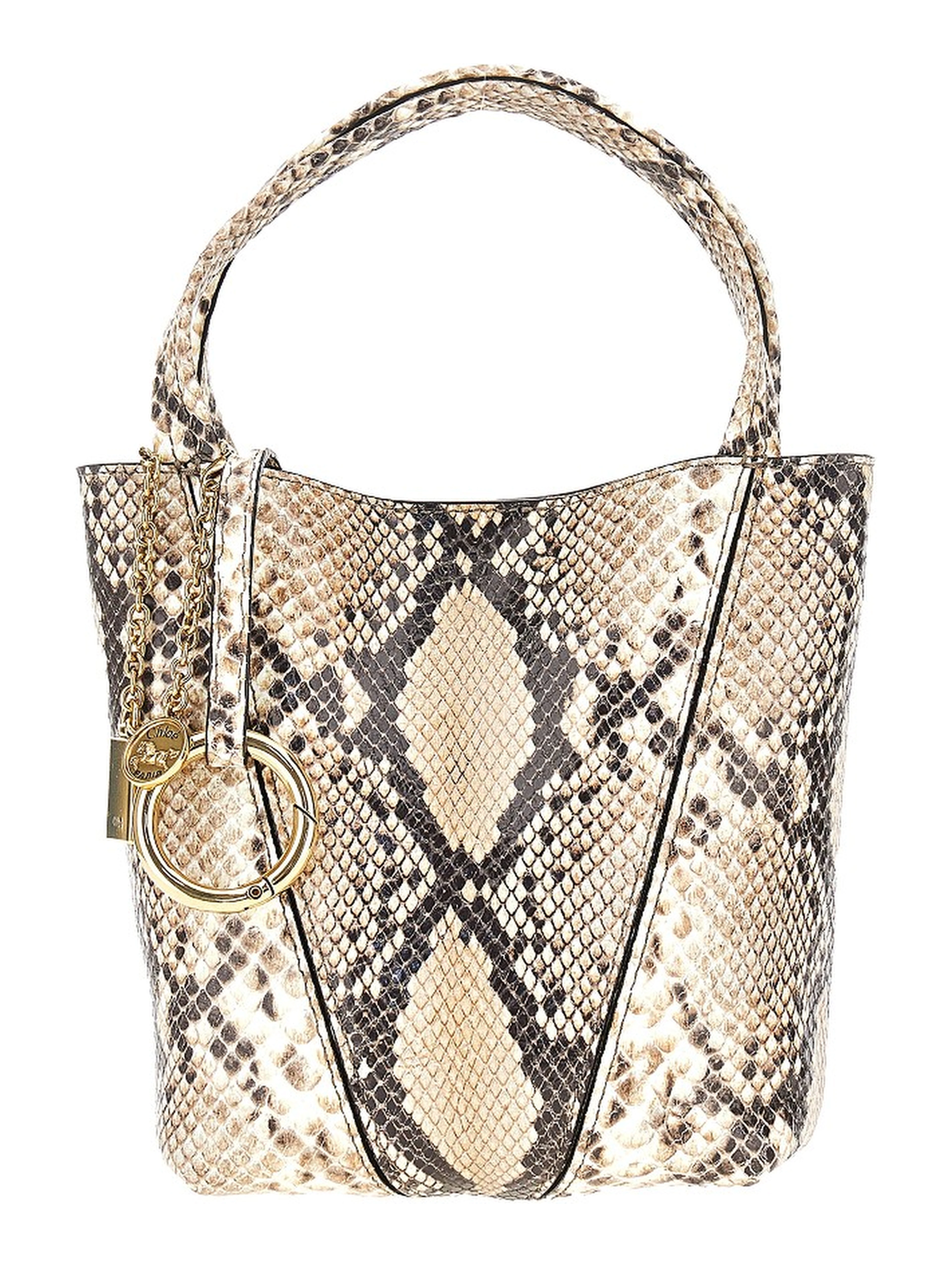 Leather small 'Chloé Spin' tote bag