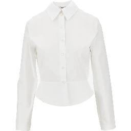 Poplin basque shirt