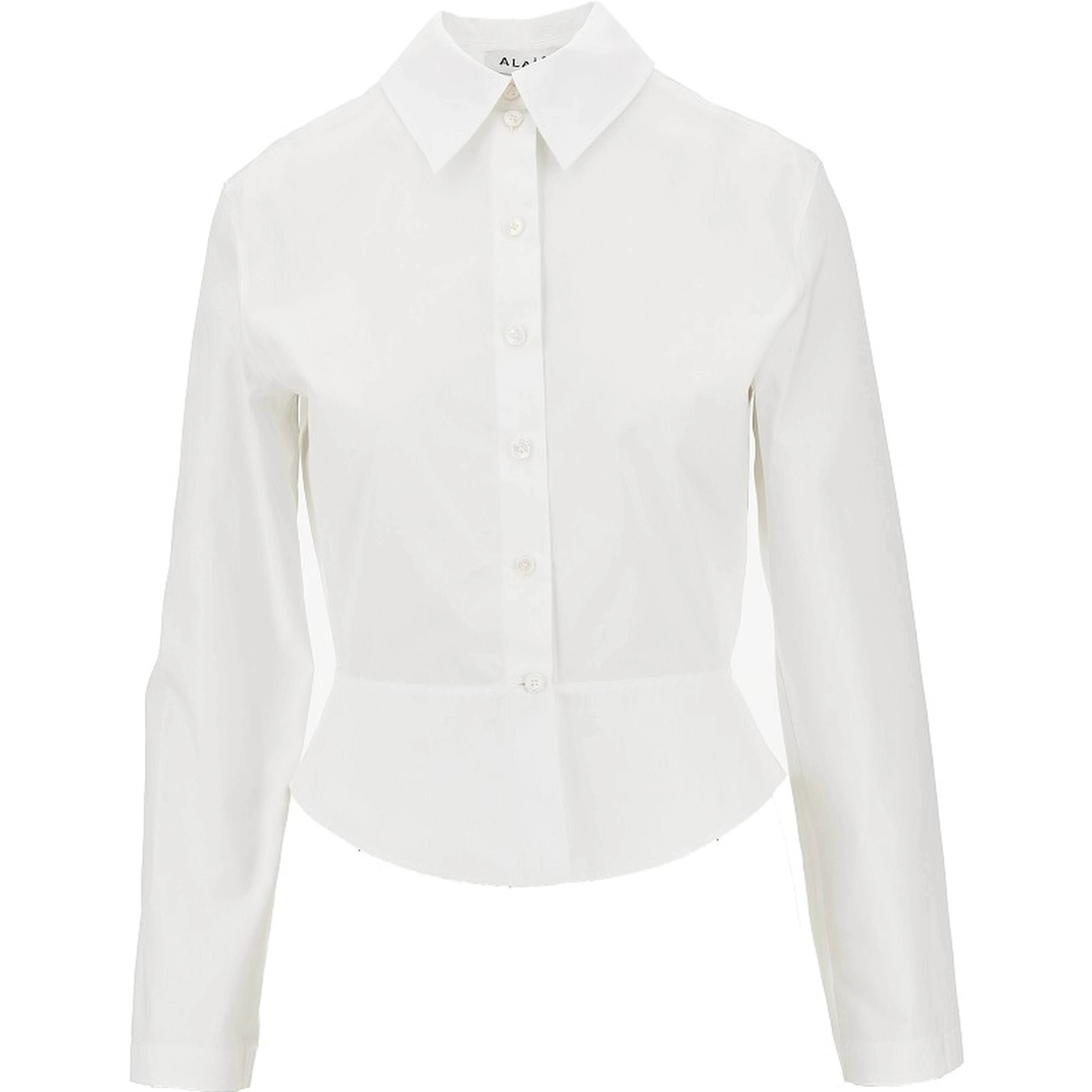 Poplin basque shirt