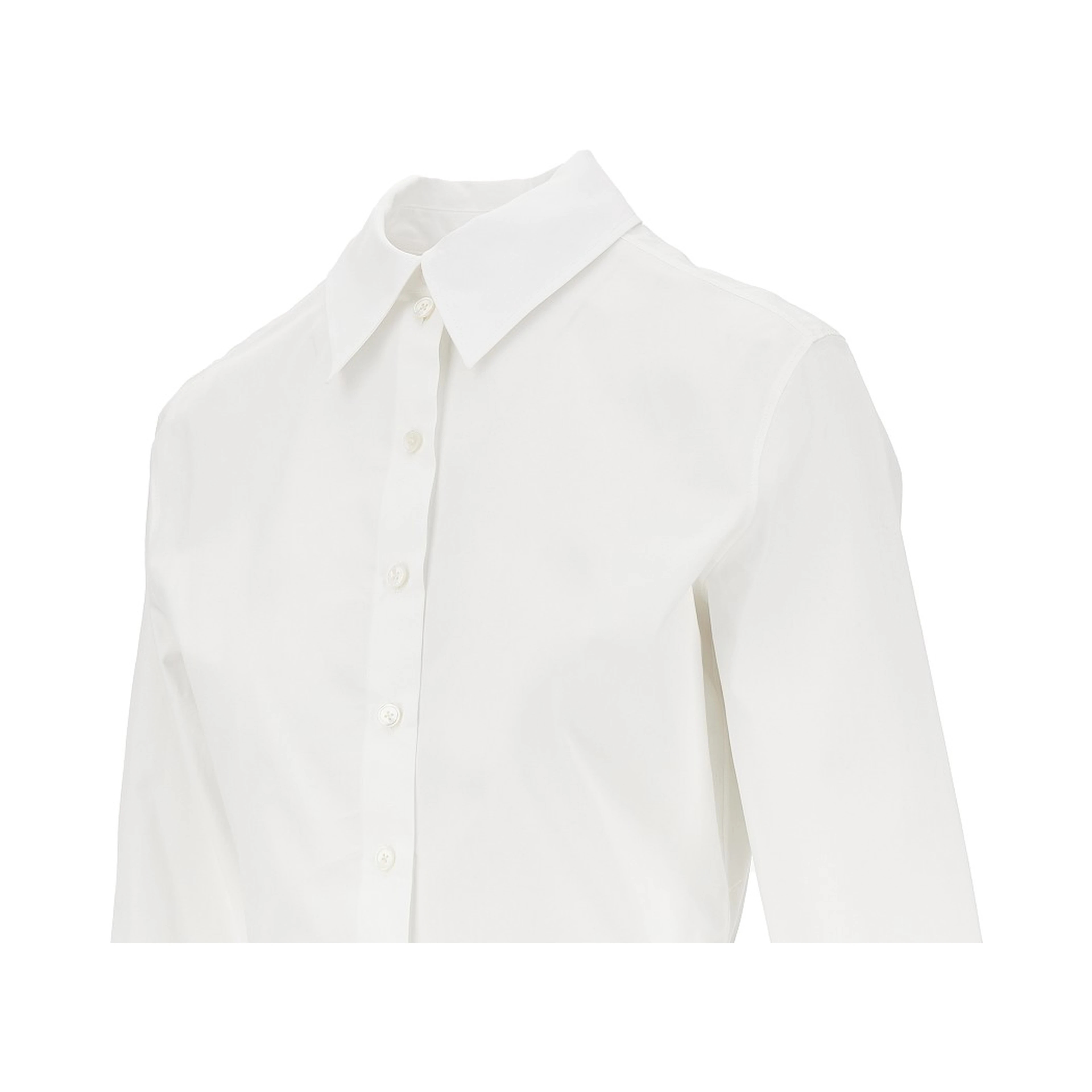 Poplin basque shirt