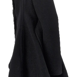 Wool robe coat with belt