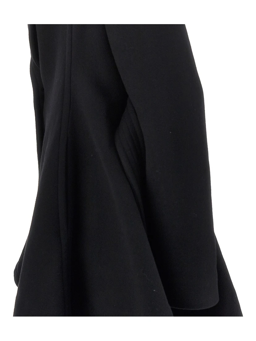 Wool robe coat with belt