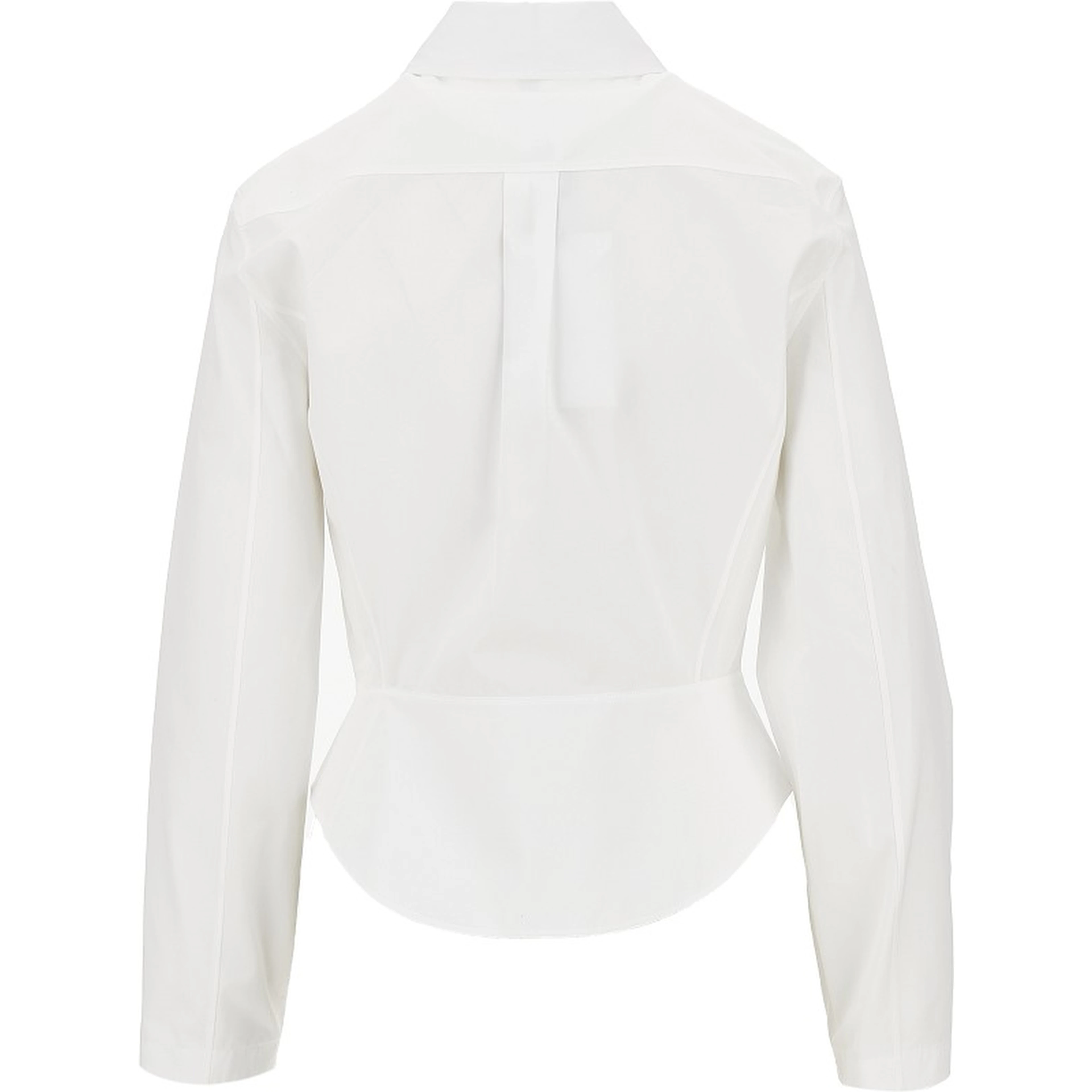 Poplin basque shirt