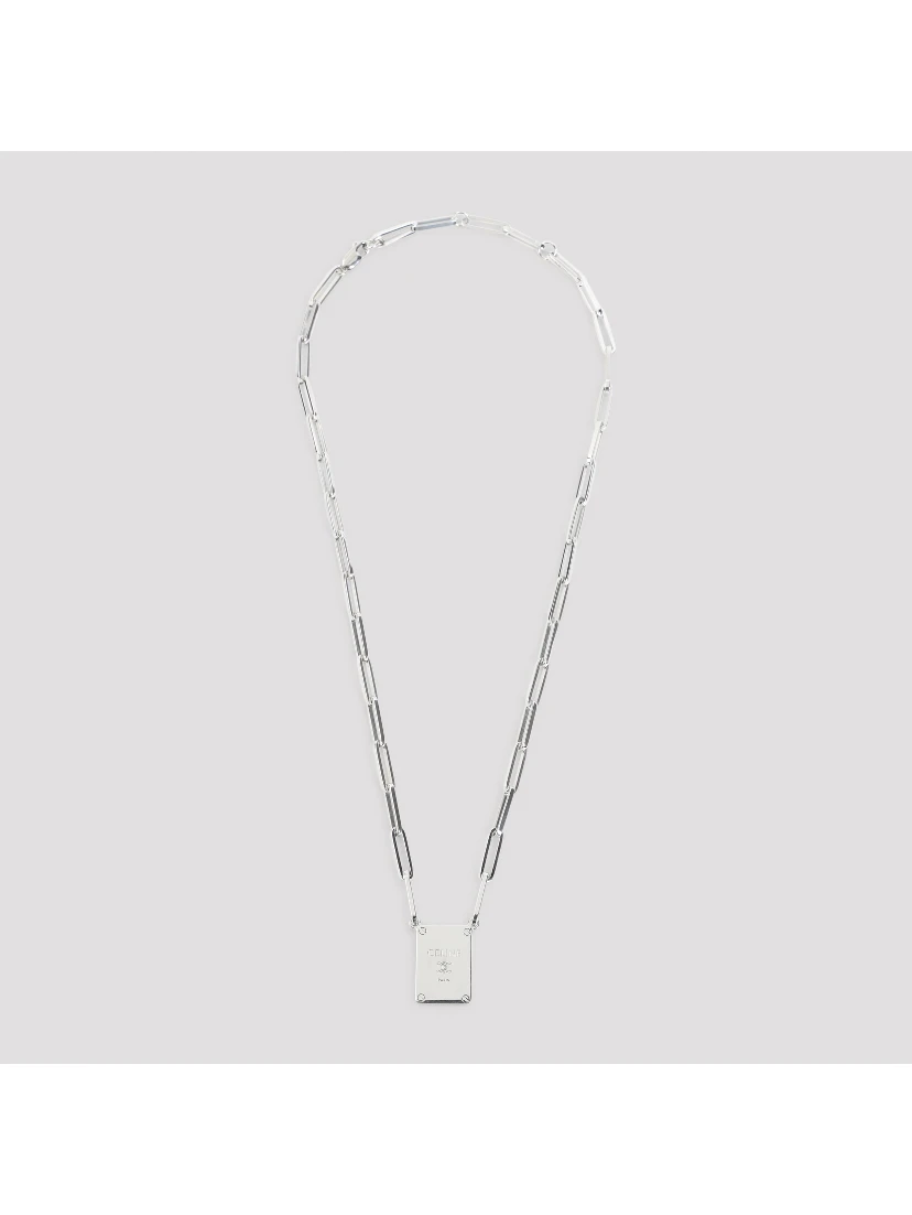 Celine Tag Necklace